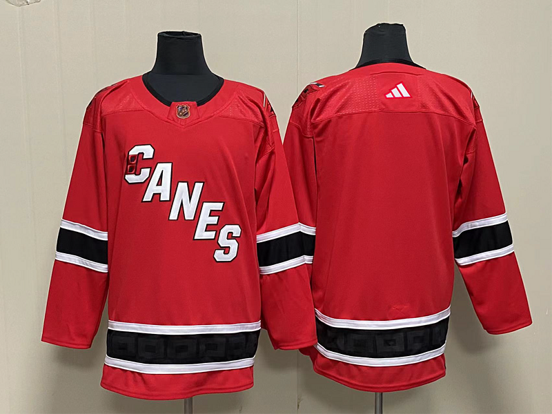 Men's Carolina Hurricanes Red Blank Jersey